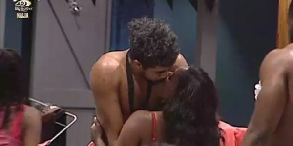 #BBNaija: Fears Over Disqualification, ThintallTony Avoids Bisola While She Tries To Grope Him (Video)